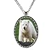 Collar de oso tribal con colgante de oso polar, collar de oso polar, amuleto de oso de peluche, collar con colgante de lobo y oso blanco, collar de oso polaroso, #331