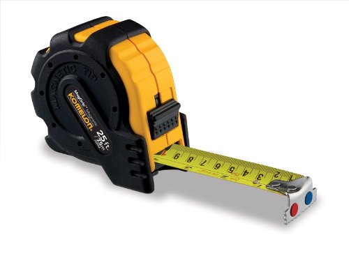 Komelon 7425IM; 25'/7.5M x 1 Inch/Metric Magnetic MagGrip Tape Measure, Black/Yellow, 1-Pack Komelon 7425IM; 25'/7.5M x 1" Inch/Metric Magnetic MagGrip Tape Measure, Black/Yellow, 1-Pack