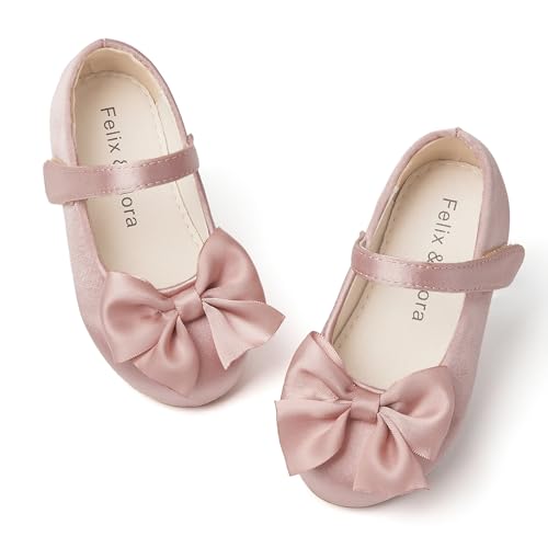 Image of Felix & Flora Toddler Flower Girl Dress Shoes Girl Ballet Flats Party School Shoes Wedding