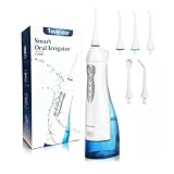 Tovendor Electric Water Flosser for Teeth Cleaning, 300ML Cordless Dental Oral Irrigator with 3 Modes 2 Tips for Family Oral Care, IPX7 Waterproof