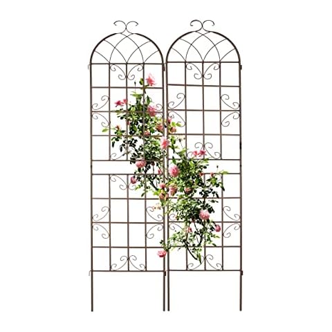 Relaxdays Brown Garden Trellis Set of 2 Cover