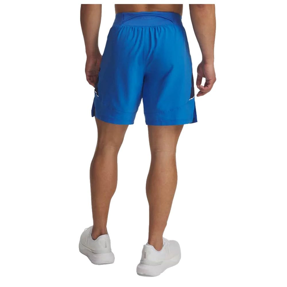 Under Armour Męskie szorty Launch Pro 2N1 7 cali Krótkie spodnie Laufbekleidung Blue Atlantis/Washed Navy - niebieski