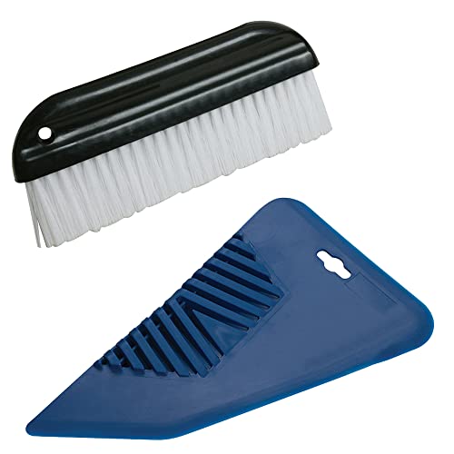 der kleine Handwerker Juego de empapeladores – Plancha de papel pintado + cepillo para empapelar | Para eliminar burbujas de aire, arrugas y presionar el papel pintado