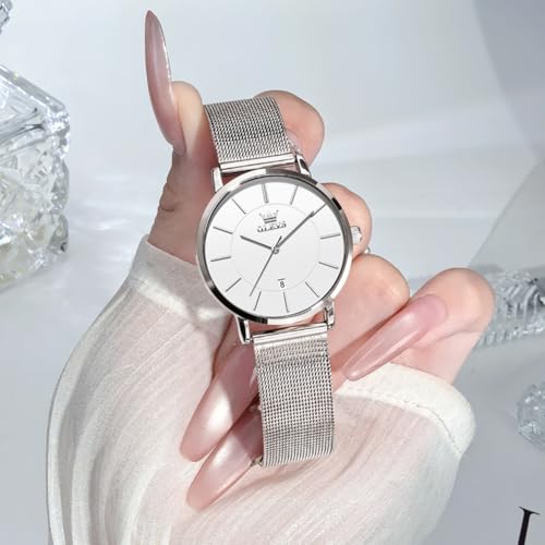 Image of OLEVS Womens Watches Classic Dress Female Wristwatch Ladies Stainless Steel Lady Watch