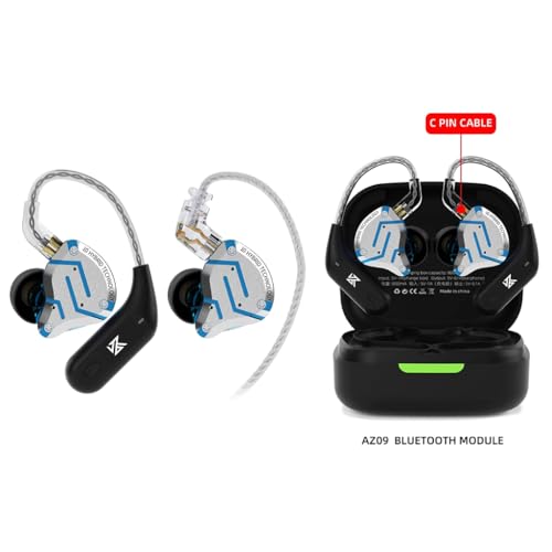 Image of KZ ZS10 Pro in-Ear Monitor Earphone with Mic, Hybrid Driver Setup IEM (4 Balanced Armature+1 Dynamic Driver) 2Pin 0.75mm Connector Detachable Cable 3.5mm Gold Plated Plug for Singers, Musician (Mic)