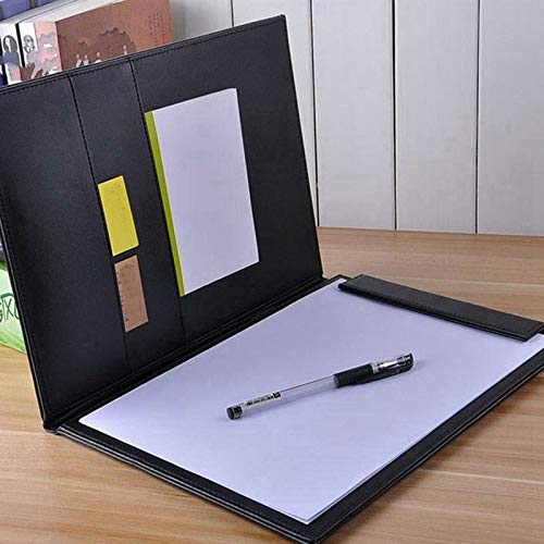 Zwischenablage für Bürobedarf PU-Leder A4 Schreiben Zwischenablage Geschäfts-Notizblock Clip Boards Besprechung Konferenz Document Organizer Dateiordner Papier Lebenslauf Haltbarer Clip mit niedrigem