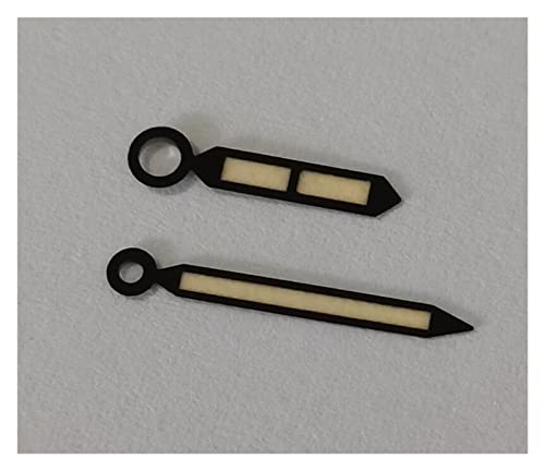 LiFBeauTiFul Watch Accessories Watch Parts Copper Material Black Watch Hand Green Luminous Hour Hand Minute Hand No Second Hand BZ07-21 home