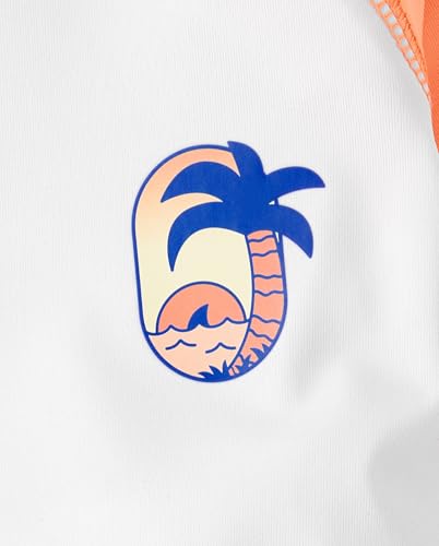 The Children's Place,Baby Boys,and Toddler Swim Trunk and Short Sleeve Rashguard 2-Piece Set,Sunfish,3 Years