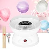 Cotton Candy Maker, Homemade Portable White Cotton Candy Machine for Kids Birthday Party Christmas Gift