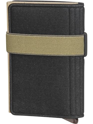 Secrid Liba® BLI Black Olive Credit Card Holder Wallet, Black, Minimalist2
