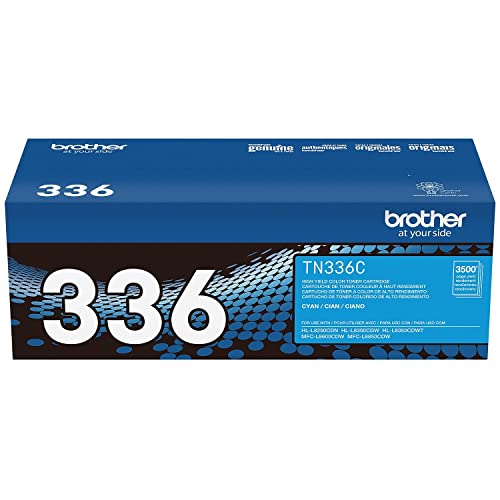 Brother TN-336C cartouche de toner laser cyan haute capacité pour imprimante