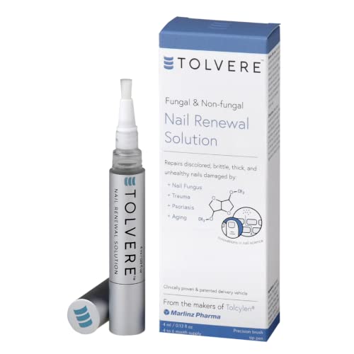 Tolvere Nail Renewal Solution Rapidly Improve Appearance of Discolored Brittle and Cracked Nails