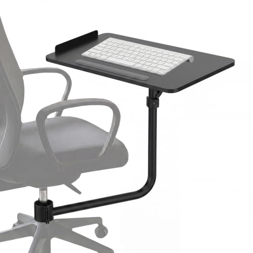Support de clavier Maclean pour chaise de bureau, réglable, noir