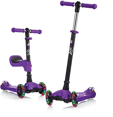 Toddler Scooter for Kids Ages 3-5 I Kids Scooter for Boys Girls I 3 Wheel Scooter for Kids Ages 3-5 I Toddler Scooter 2 Year Old and Up I Kick Scooter for Kids 2-5 I Boys Girls Scooter Purple