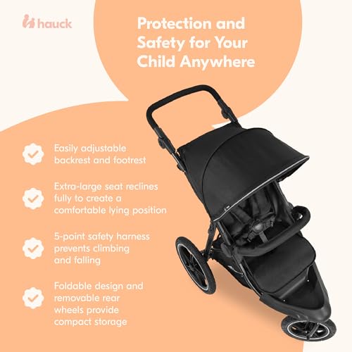 Hauck 274200 Runner 2 Compact Foldable Tricycle Jogger Buggy Stroller Pushchair thumb #4