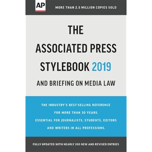 The Associated Press Stylebook 2019: and Briefing on Media Law