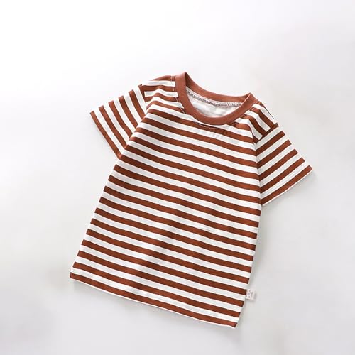 Boys Girls Oversized Striped T-Shirt Short Sleeve Loose Fit Tee Shirts Tops Summer Athletic Workout Outfit Clothes2