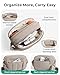 BAGSMART Cross Body Purse, Mini Crossbody Bags for Women Travel Purse, Puffy Shoulder Handbag Wallet with RFID Blocking Slots, Brown-small