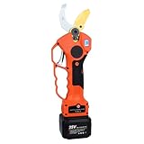 Professional Pruning Shears, 25V Cordless Pruner Branch Cutter with 2Pcs Batteries And Replacement Set, Efficient Cutting and Removable Battery, 40MM Cutting Diameter, for All Types Of Gardens