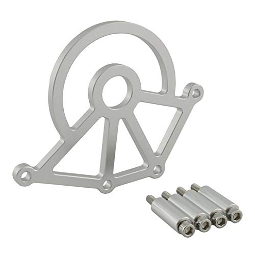 QBIYA Waase Motorbike Sprocket Chain Guard Cover Left Side Fit for Triumph Thruxton 900 2007 2008 2009 2010 2011 2012 2013 2014 Motorcycle Frame Decoration (Color : Silver)