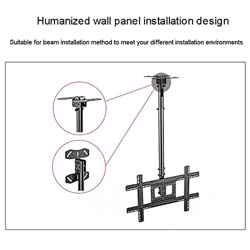 Support plafond TV 32 à 70 pouces orientable et inclinable à hauteur réglable