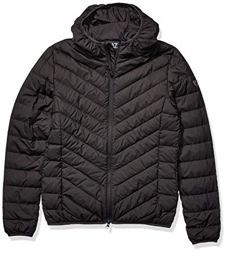ea7 train core id down light hoodie jacket