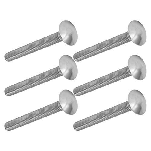 30Pcs M8x1.25 A2 Stainless Steel Carriage Bolts, DIN603 Standard, Multiple Length Options, for Fastening and Connecting Applications (M8*70)