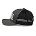 RIVEMUG Smile If You Masterbate Trucker Hat Curved Bill Mid Crown Adjustable Funny Cap Charcoal/Black