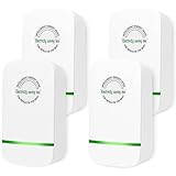 Electricity Saving Device Save Electricity Electricity Saving Box Household Office Market Device Electric US Plug 90V-250V 30KW 4 Pack, Green
