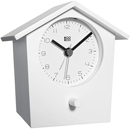 KOOKOO EarlyBird White, Birdsong Alarm Clock (Original Field Recordings) or a Three-Tone gong