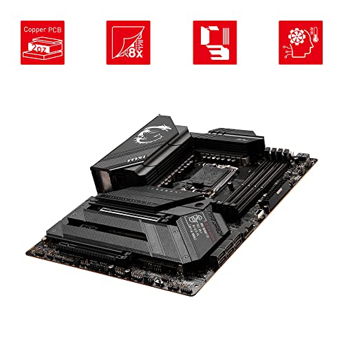 MPG Z790 CARBON WIFI, SCHEDA MADRE – Supporta processori Intel Core 14ª, 13ª e 12ª gen (LGA 1700), DDR5 fino a 7600+ MHz, PCIe 5.0 x16, M.2 Gen5, Wi-Fi 6E, design avanzato e prestazioni elevate - Scheda madre - Immagine 3