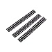 17 Key Thumb Piano Stickers 3Pcs Keys Stickers Kalimba Staff Labels Button Musical Note Decoration for Beginners and Kids(black)