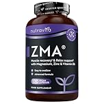 Nutravita ZMA High Strength - 120 Vegan Capsules - Test Booster - Contributes to Testosterone Levels, Normal Muscle Function & Energy Yielding Metabolism - Zinc Magnesium & Vitamin B6