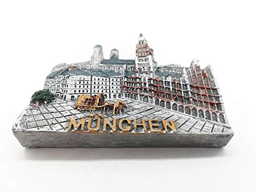 Imán Decorativo 3D Munich Alemania para Refrigerador miniatura 2