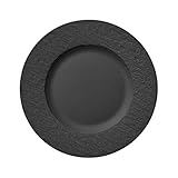 Rustikaler Speiseteller in matter Schiefer-Optik für das stilvolle Servieren zu jeder Gelegenheit, auch ideal als originelles Geschenk