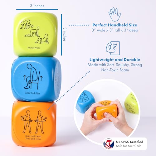 Harkla Sensory Activity Dice – Fun and Effective Brain Breaks for Kids and Adults | Helps with Focus, Calm and Energy | Self Regulation for Kids | Occupational Therapist Approved - Image 4