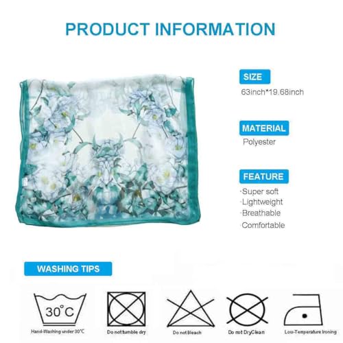 Image of Xyueanlo Scarfs for Women Fashion Scarves Print Pattern Lightweight Sunscreen Scarf Wraps Shawls