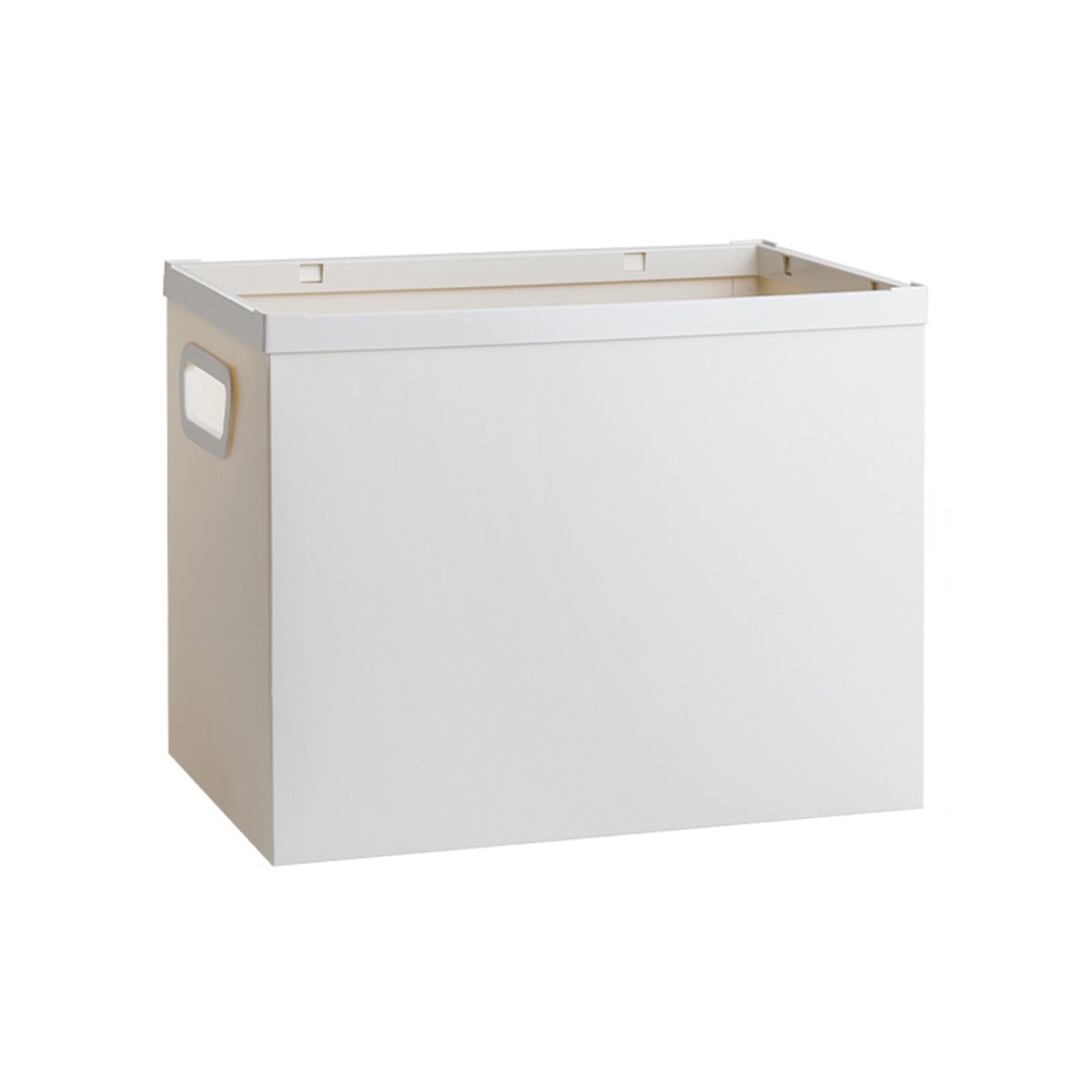 HDOYTXXM Storage and Filing Box with Handle, Foldable File Organiser and for Folder Magazine Book Document Organiser