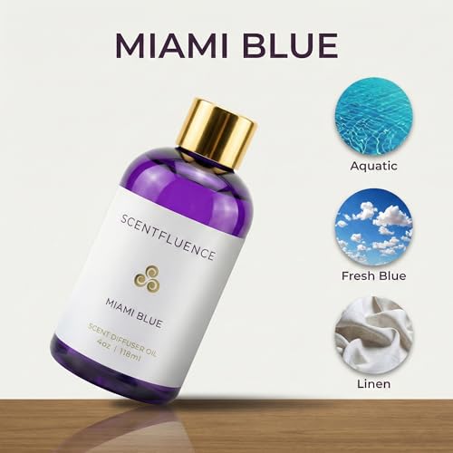 Aceite difusor Miami Blue, 4 oz, aroma limpio miniatura 2