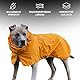 Spark Paws Hunderegenmantel, wasserdichte Winddichte Regenjacke, für kleine, mittlere, große und extra große Hunde, reflektierend, atmungsaktiv, mit vollständigem Körperschutz - Mustard Yellow - 2XL