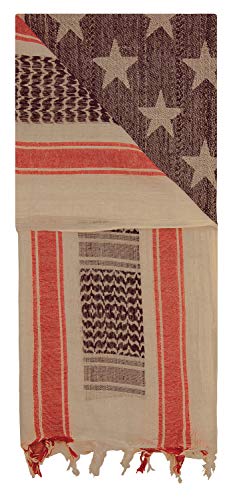 Image of Mato & Hash Stars And Stripes Military Shemagh Tactical 100% Cotton Scarf Head Wrap