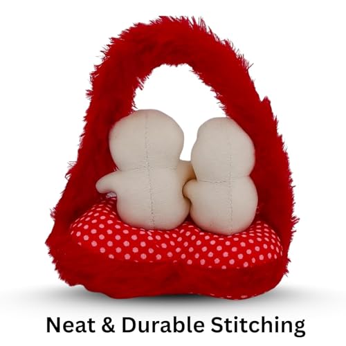 Image of Plush Stuffed Animal Toy | Ultra Soft and Cuddly Teddy for Kids and Adults | Cute Hugging Doll for Gifting, and Bedroom Decor (Heart 2 Teddy Bear)