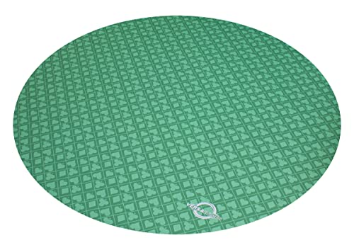 Versa Games 54 in. Roll Out Poker Table Top Mat - Green Suited