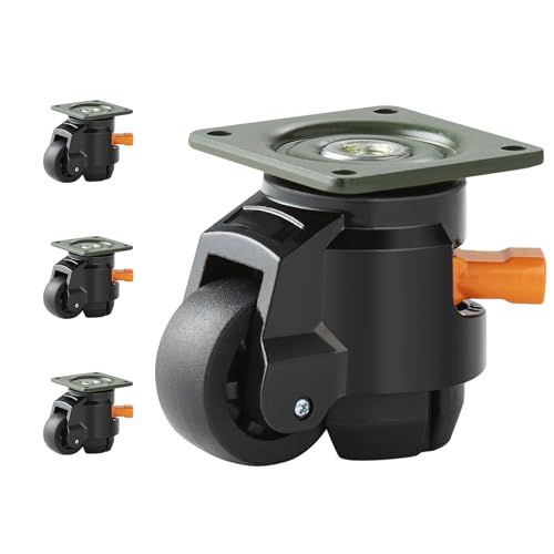 VEVOR Leveling Casters, Set of 4, 2200 lbs Total Load...