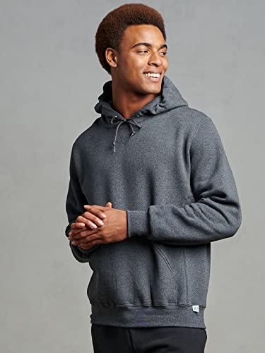 Russell Athletic Men's Dri Power Pullover Fleece Hoodie, Black Heather, X-Large #TOP3