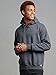 Russell Athletic Men's Dri-Power Fleece Pullover Hood, Black Heather, Large