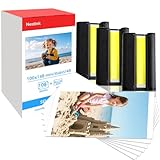 Contenu du produit - 108 feuilles de papier compatibles avec le papier photo Canon KP-108IN, une cartouche d'encre tricolore de style KP-36IN et un manuel d'utilisation.