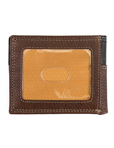 Image of Timberland PRO Men's Slim Leather RFID Bifold Wallet with Back Id Window