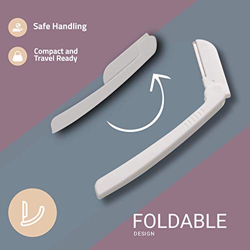 Dermaplaning Tool (9 Count) – Easy To Use Dermaplane Razor For Face – Practical Hair Remover Blade For Eyebrows And Peach Fuzz – Facial Shaver For Women That Helps Exfoliate And Smooth The Skin #TOP5