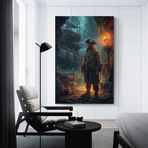 Impression sur toile de corsaire POLIUAWS, affiches et impressions de décoration murale